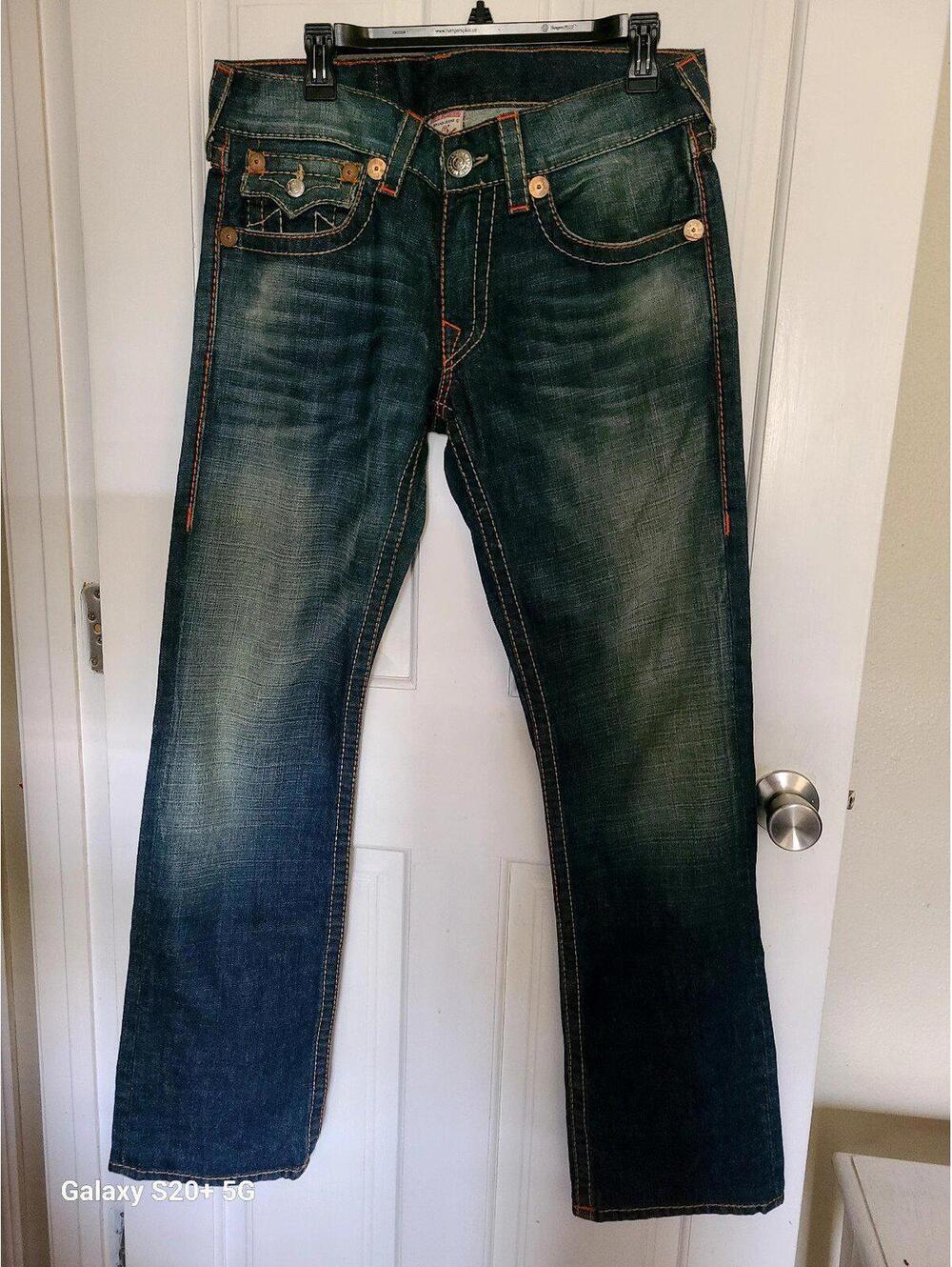True religion Ricky Big T men's jeans world tour sz 31